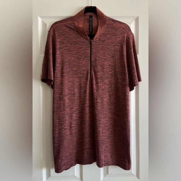 NWOT Lululemon Metal Vent Tech Surge Short Sleeve 1/2 Zip - Size XL Bric… - Picture 6 of 14